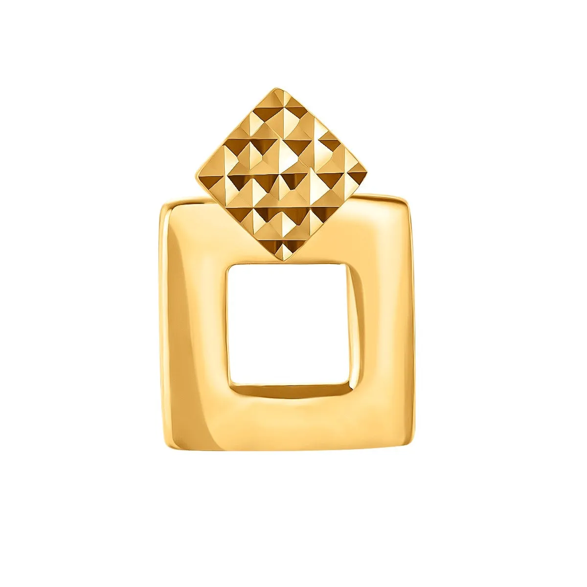 916 Gold Detachable Squares Earrings