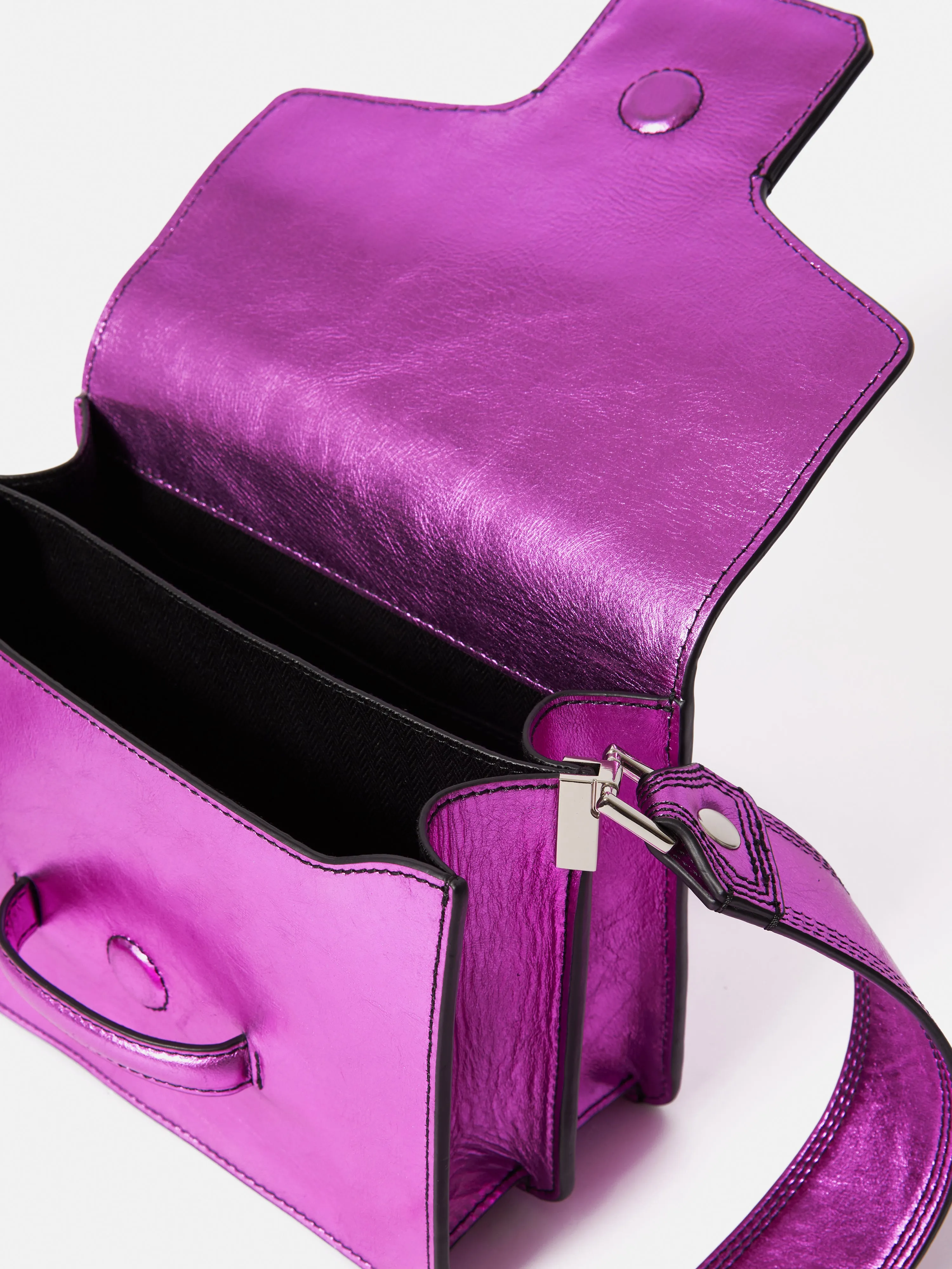 Ada Leather Crossbody Bag | Pink