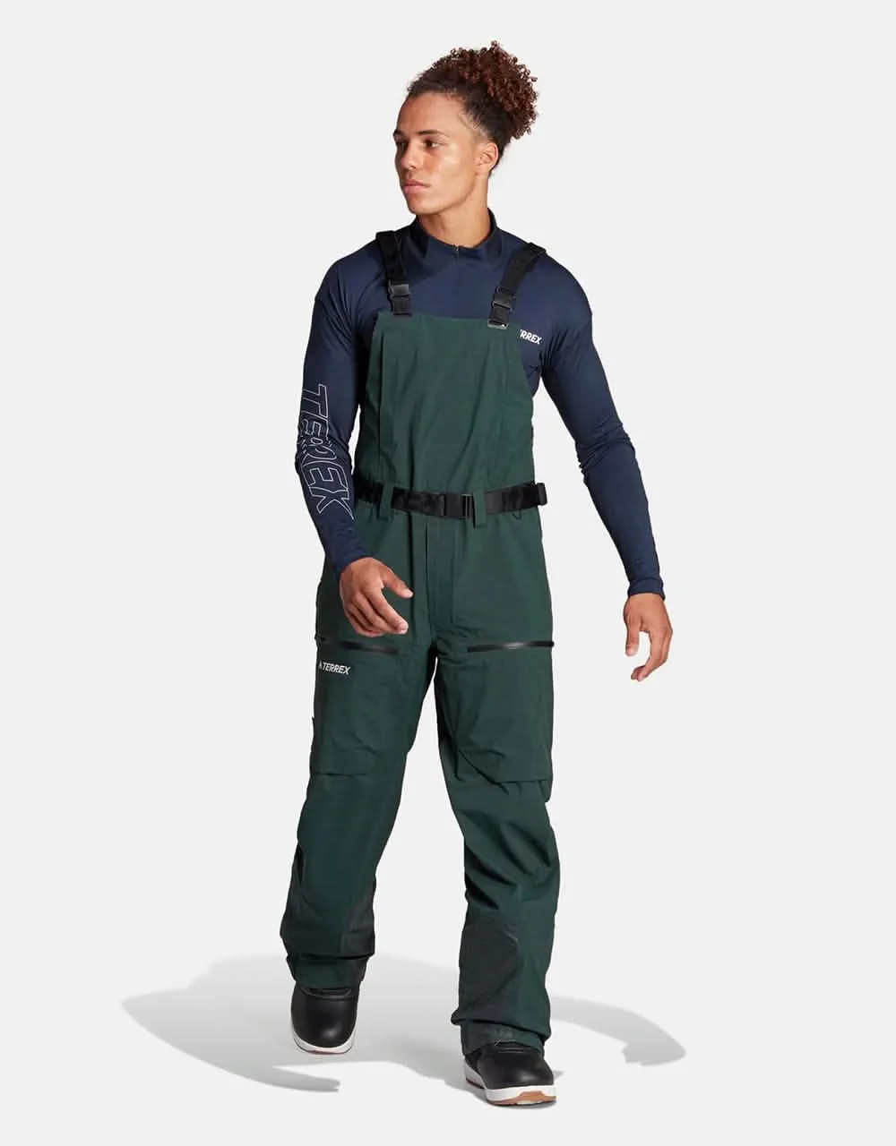 adidas Terrex 3L GORE-TEX® Bib 2023 Snowboard Pant - Shadow Green