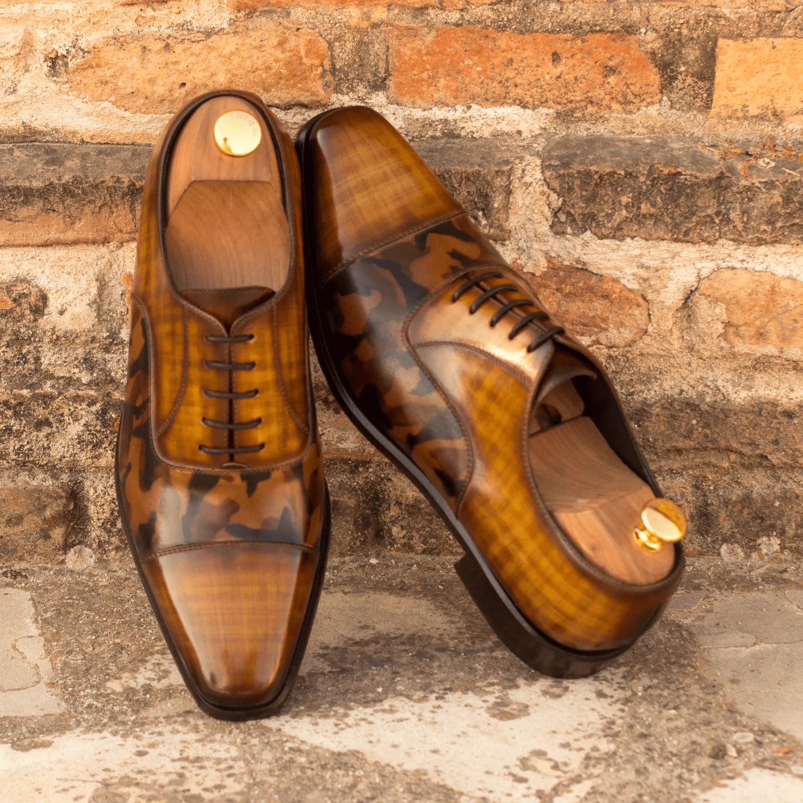 Agent Oxford patina shoes