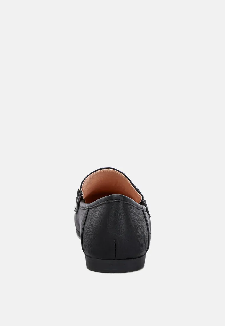 Asher Horsebit Embellished Loafers In Black