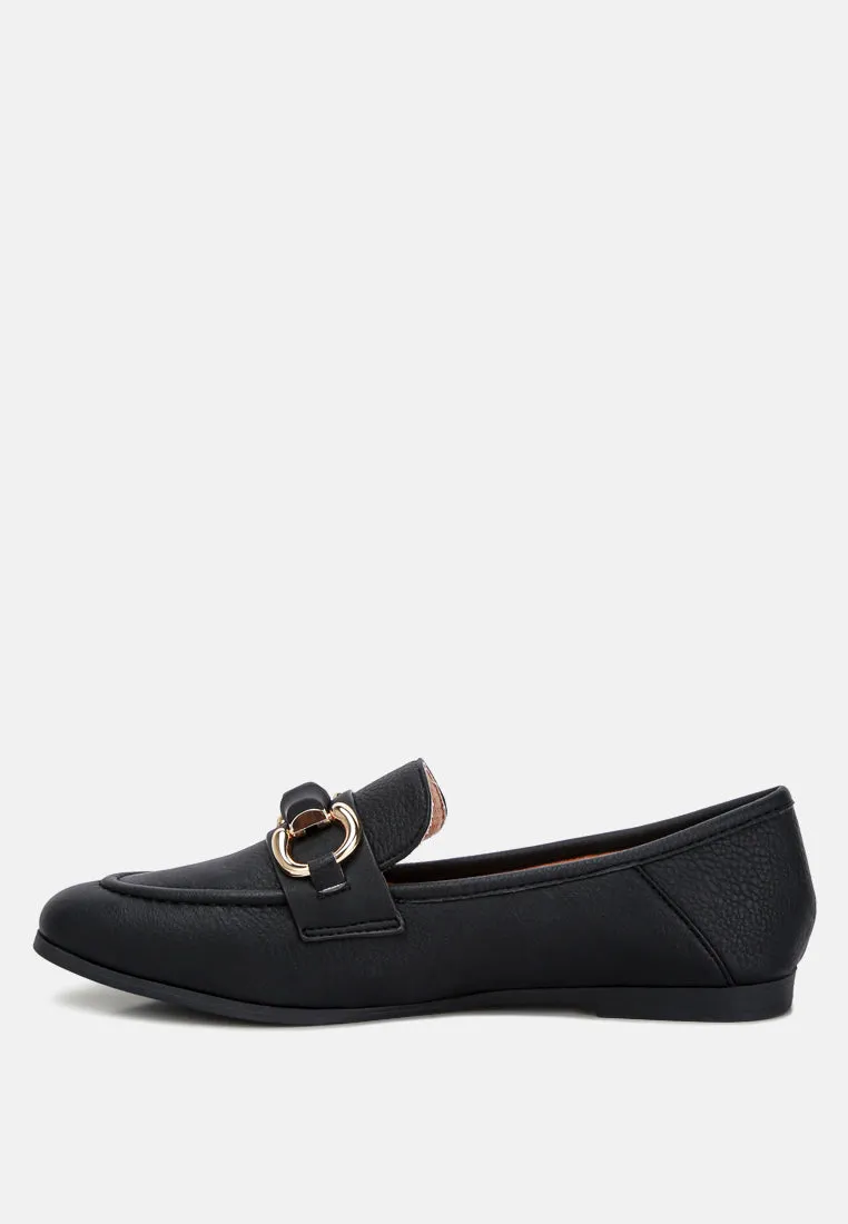 Asher Horsebit Embellished Loafers In Black