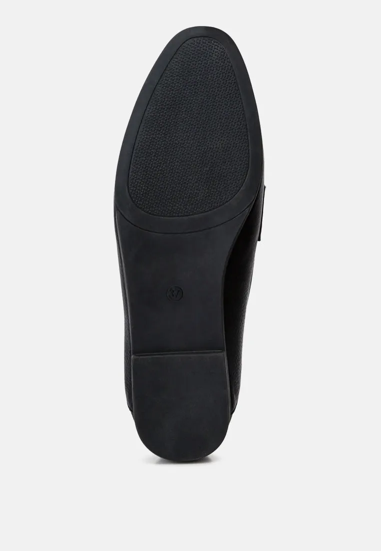 Asher Horsebit Embellished Loafers In Black