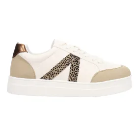 Astra Leopard Print Lace Up Sneakers