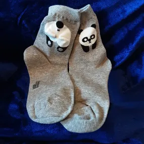 Baggy Bum Panda Ankle Socks