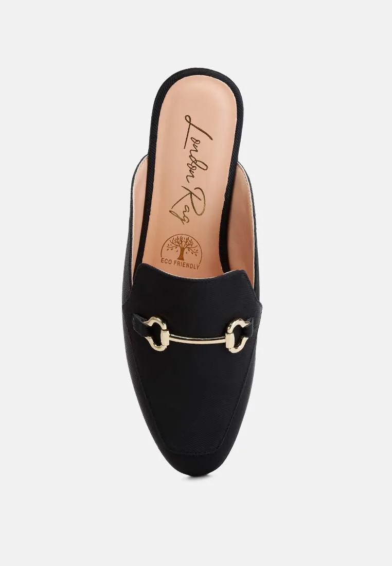 Briar Horsebit Embellishment Slip On Mules