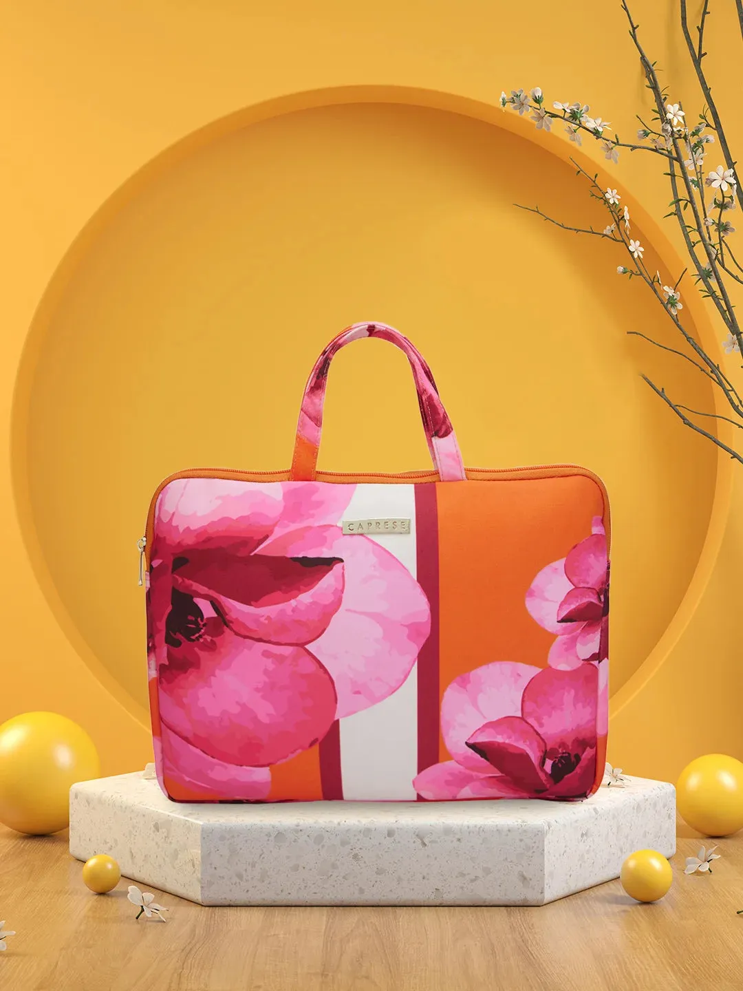 Caprese Ivy Laptop Sleeve Large Orange