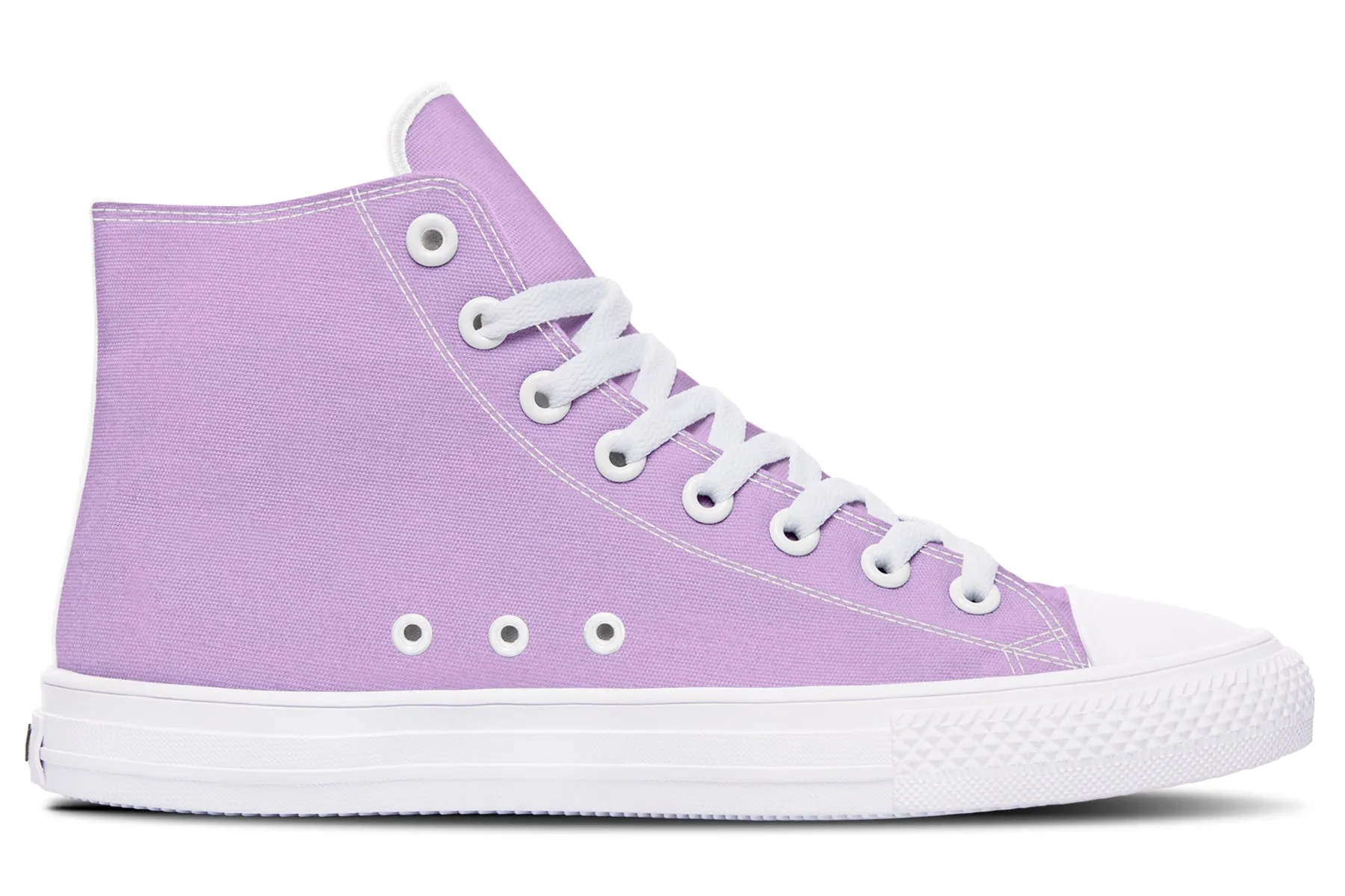 Digital Lavender High Tops - Classic Premium Canvas Shoes with Comfortable and Durable Soles