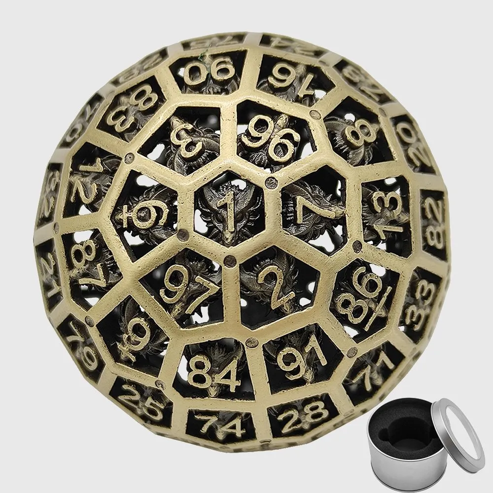 Dragon's Hollow D100 Metal Dice