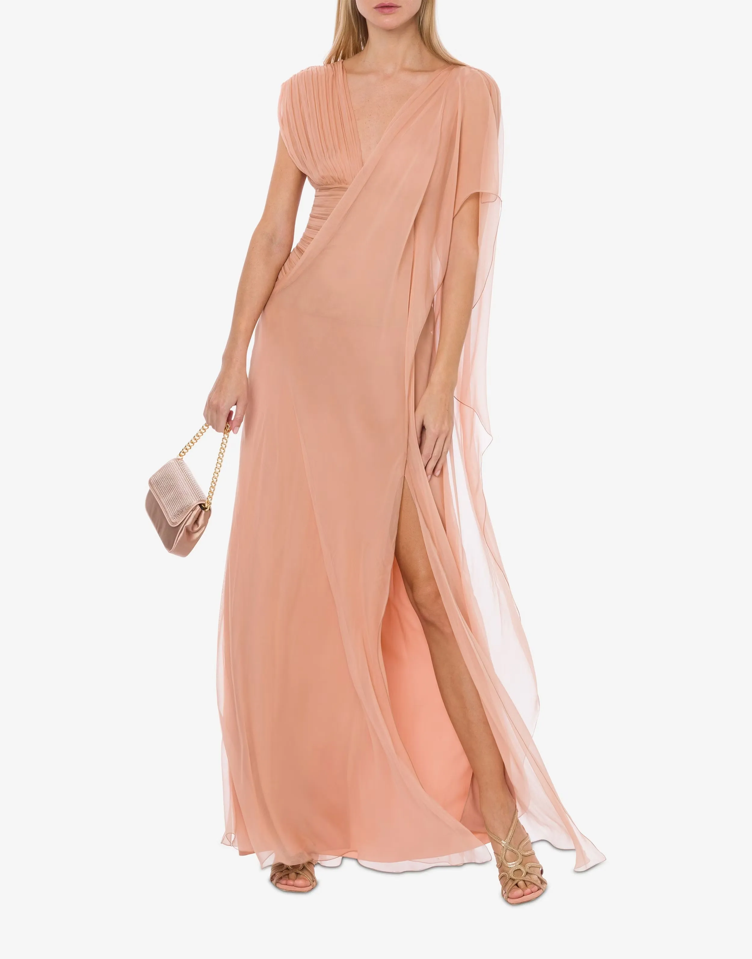 Dress In Organic Silk Chiffon