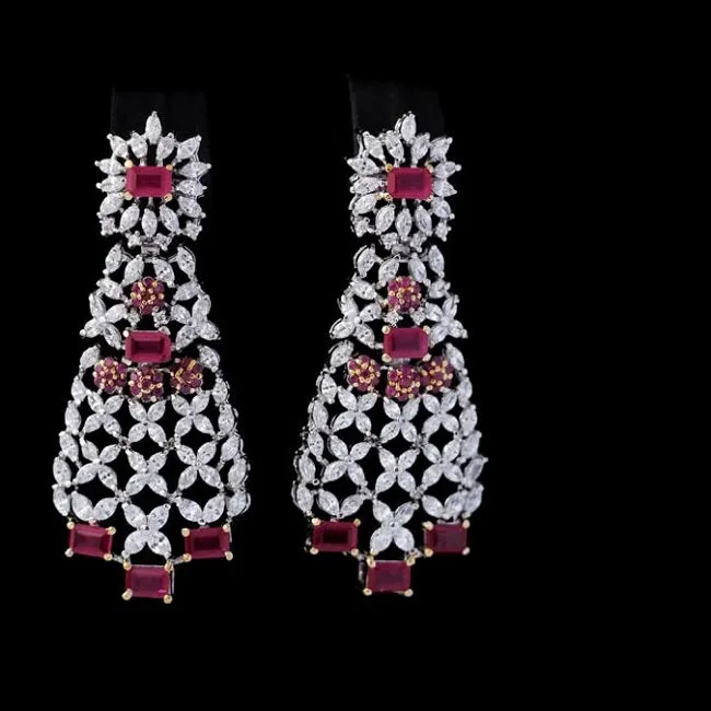 Earrings with Chetum and Zircons