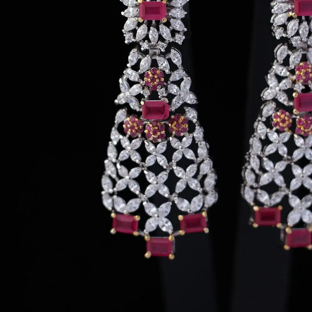 Earrings with Chetum and Zircons