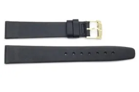 FITS Movado Black Smooth Leather 16mm Watch Band