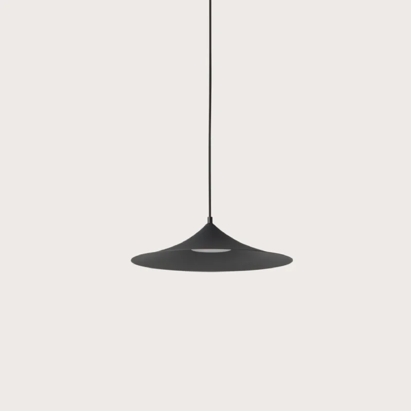 Flat Black Pendant Light