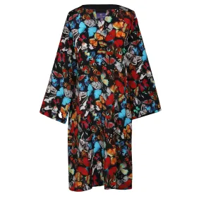 Madama Butterfly Italian Silk Midi Tunic