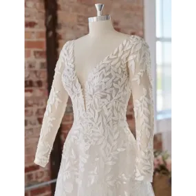 Maggie Sottero Fern Detachable Long Sleeves