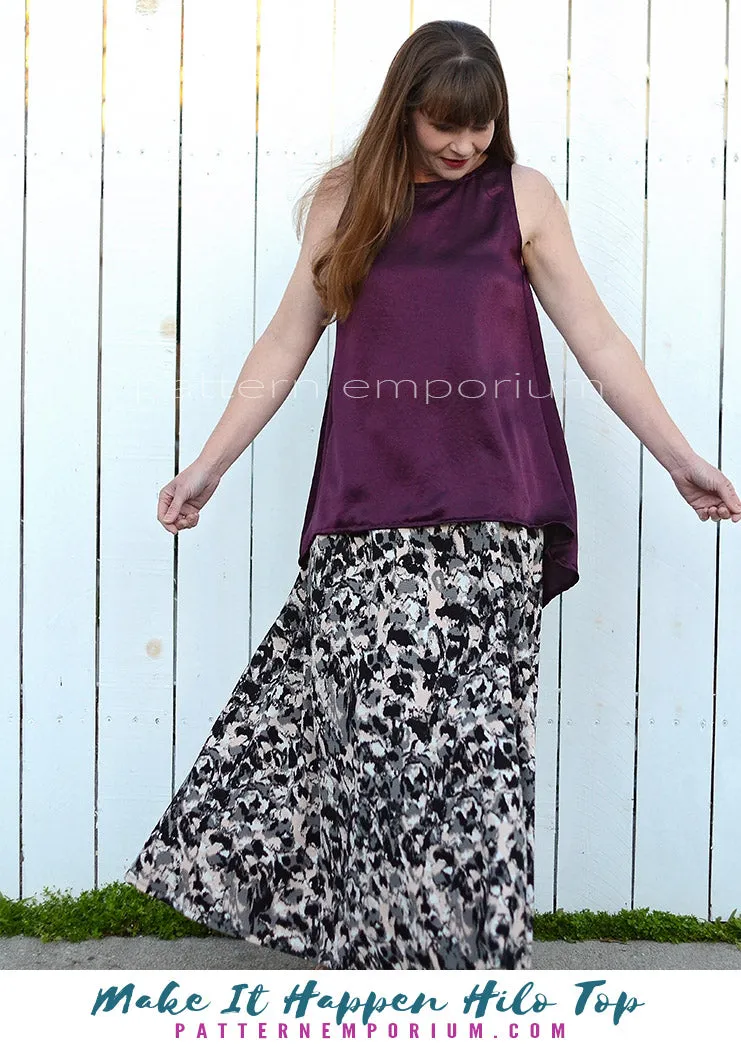 Make It Happen | Woven High-low Top Sewing Pattern