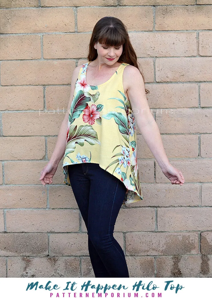 Make It Happen | Woven High-low Top Sewing Pattern