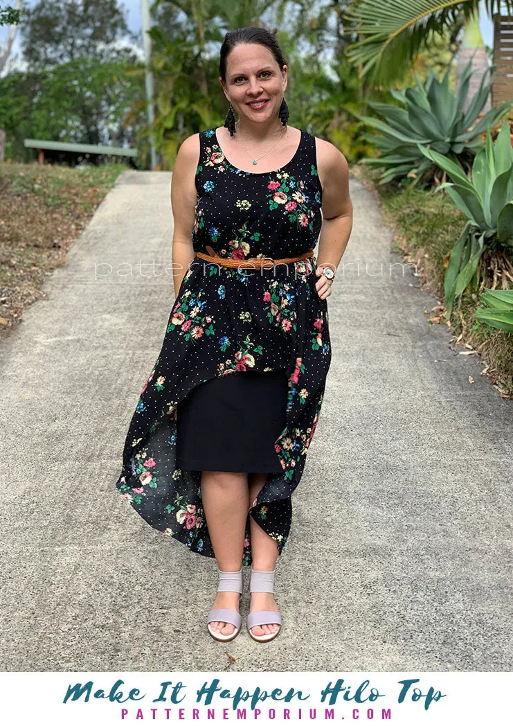 Make It Happen | Woven High-low Top Sewing Pattern