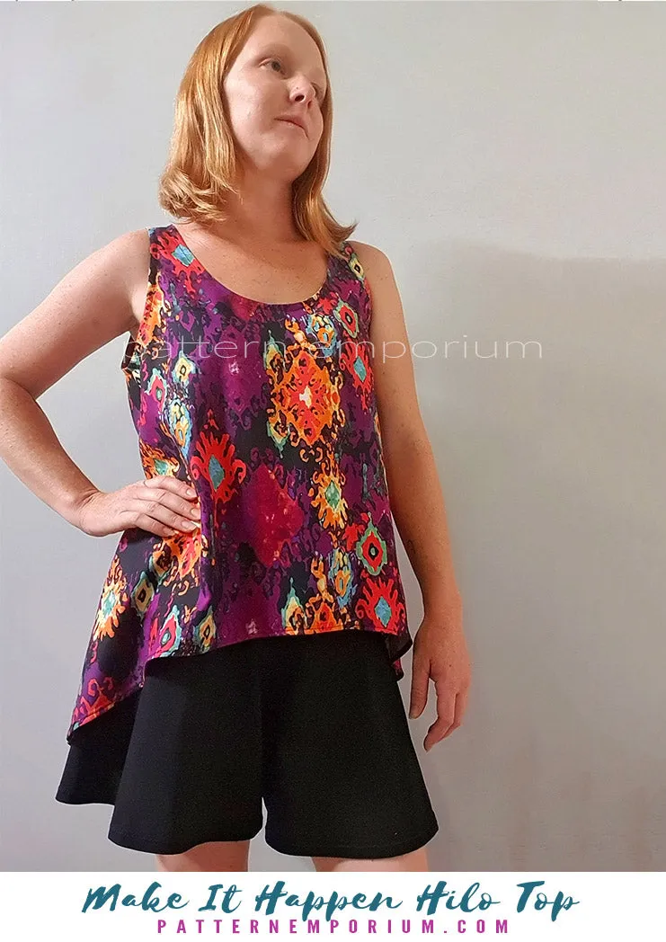 Make It Happen | Woven High-low Top Sewing Pattern