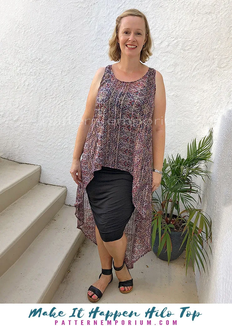 Make It Happen | Woven High-low Top Sewing Pattern