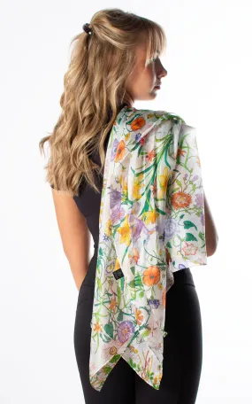 Meadow in Bloom Silk Scarf