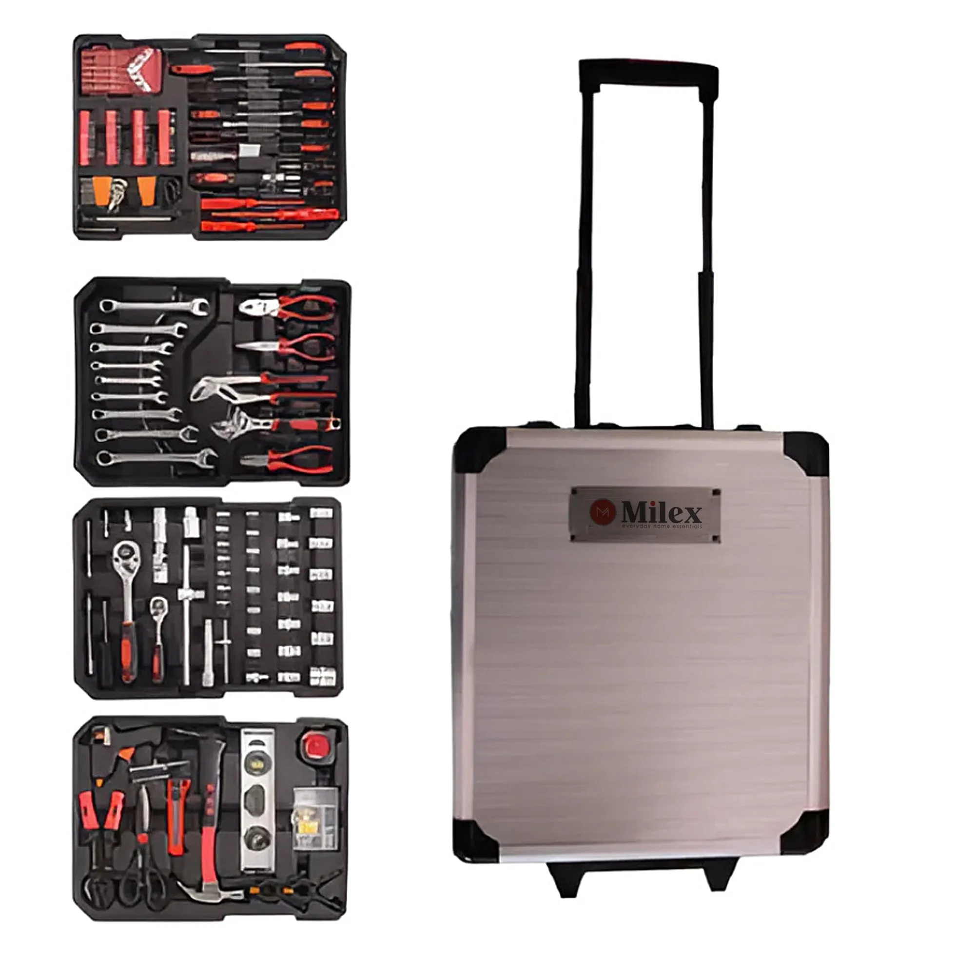 Milex Toolkit In Carry Case With Wheels 399 Piece