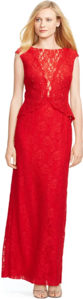 Red Lace Gown