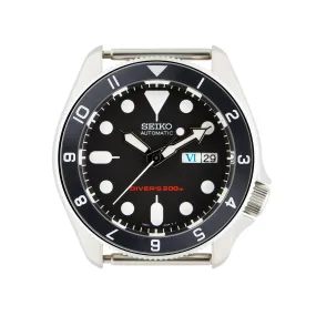 SKX007/SRPD Steel Bezel Insert: Dual time style Black Mk2