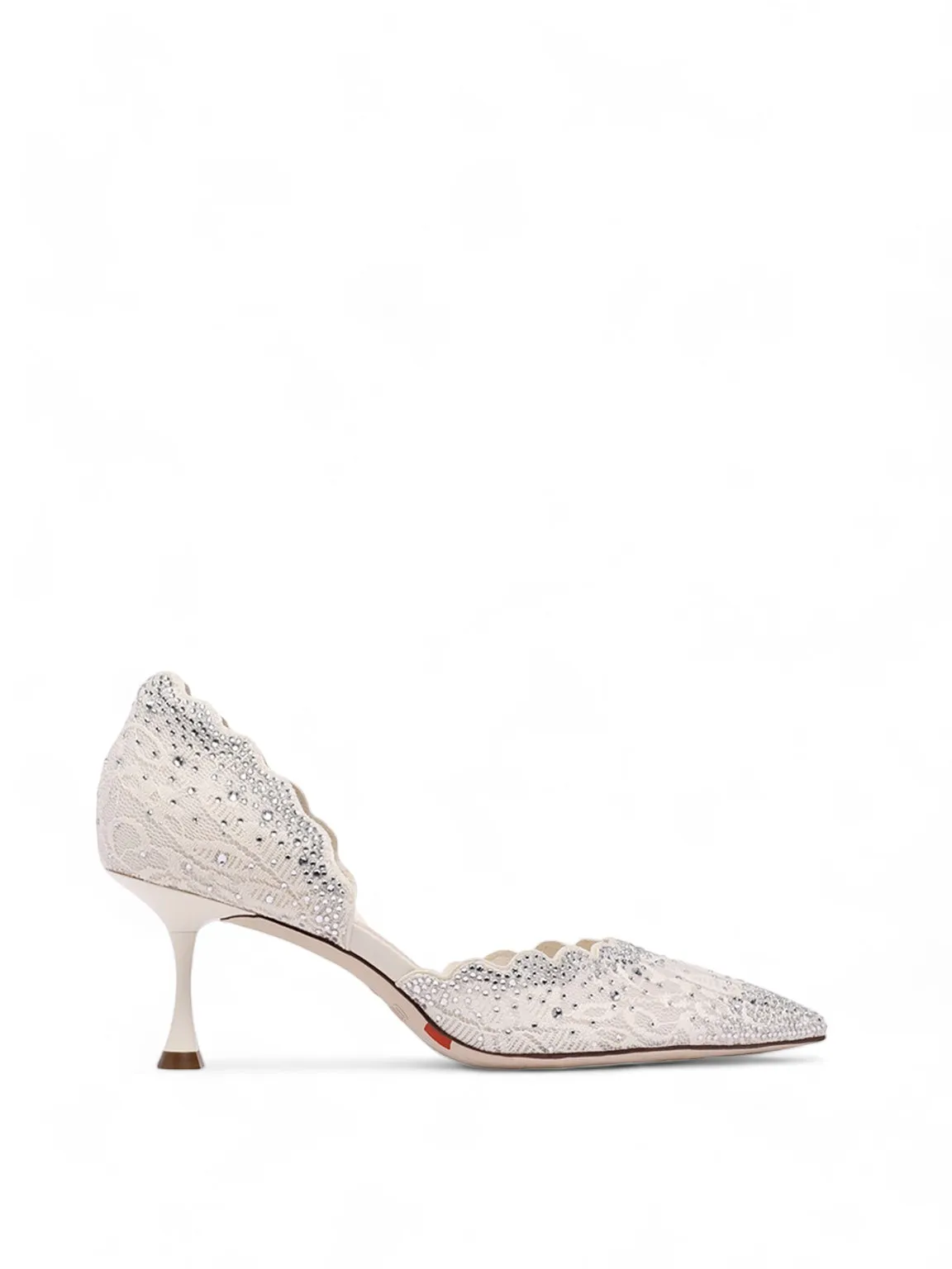 Sparkles Pointed Laces D'orsay Heels