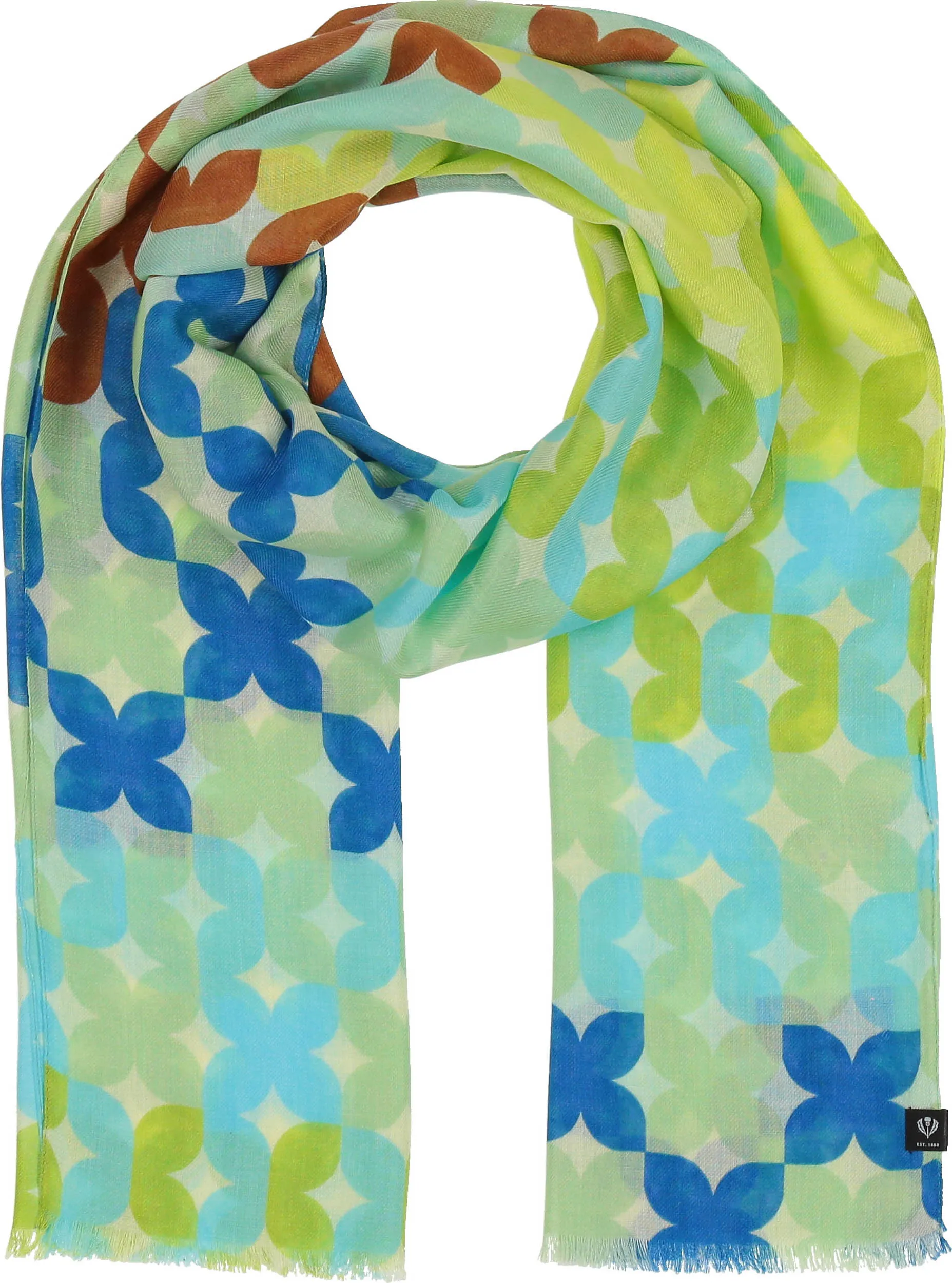 Sustainability Edition Tiled Floral Scarf