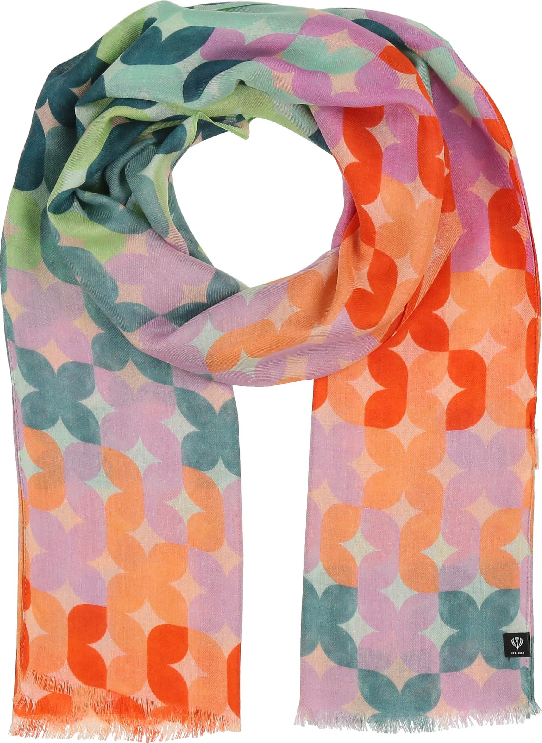 Sustainability Edition Tiled Floral Scarf