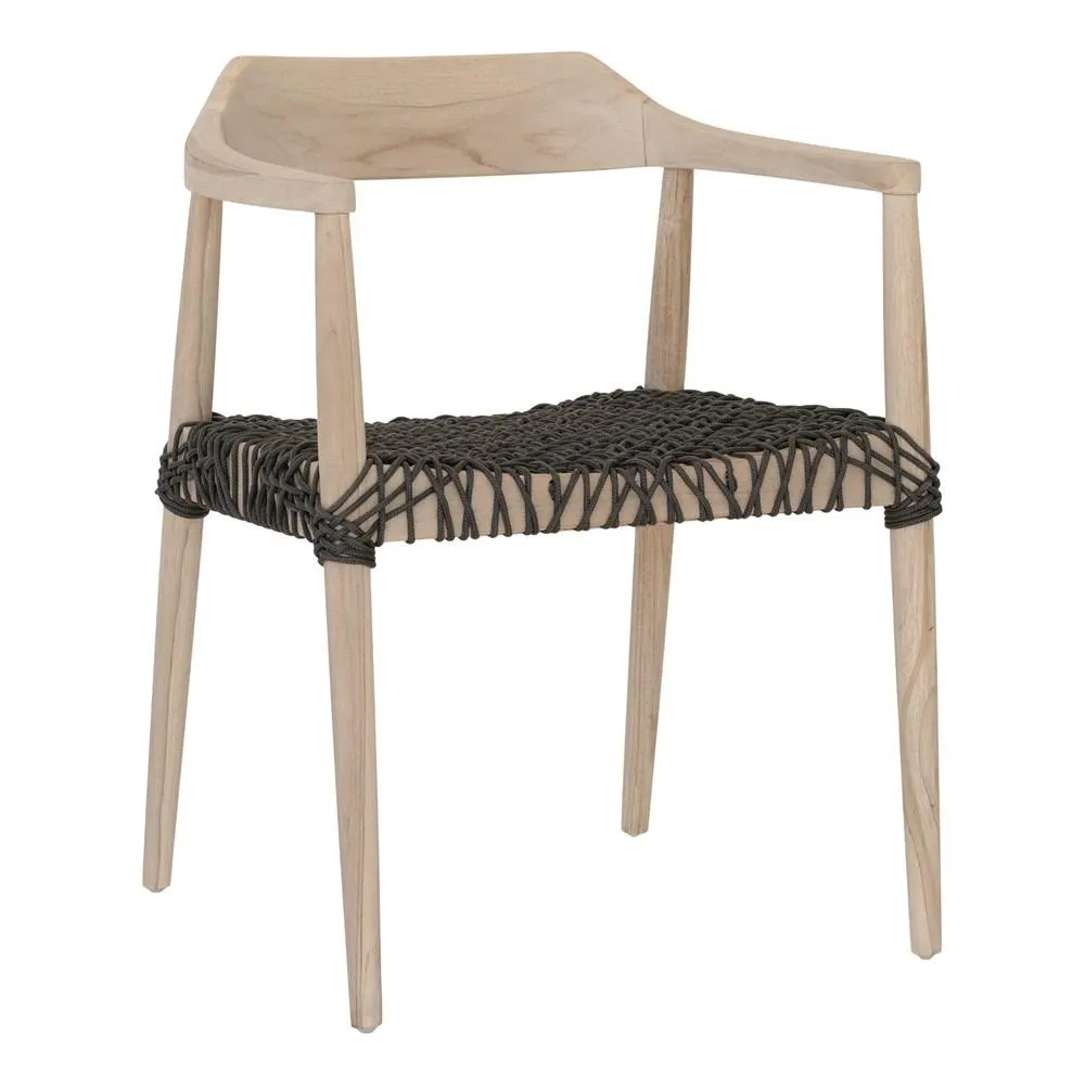 SWENI HORN ROPE ARMCHAIR | CHARCOAL